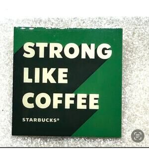 Starbucks "Strong Like Coffee" Green Square Pin